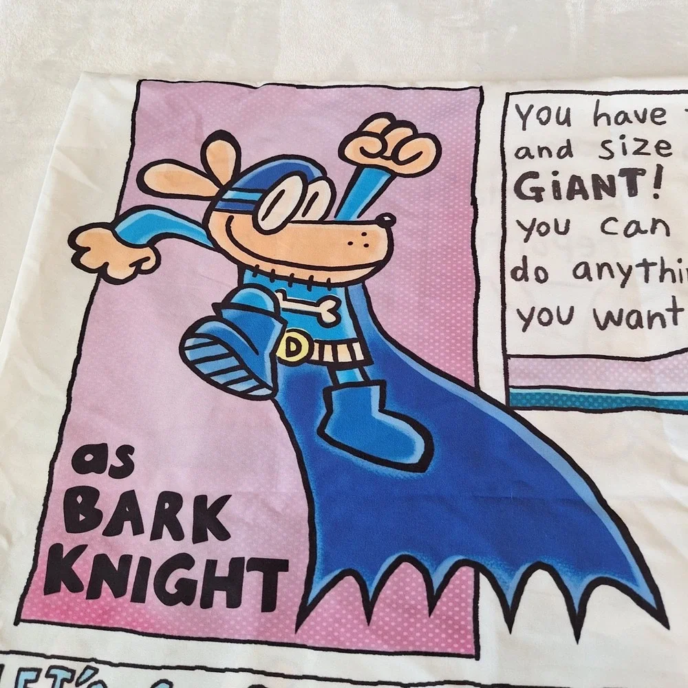 2021 Dog Man Supa Buddies Pillowcase Jay‎ Franco Comic 29.5x19.5 Inches Standard